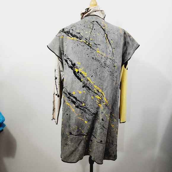 Vintage 90s Christine Gentry Hand painted Knit Mock Neck Top & Vest Set Size M - Picture 10 of 14